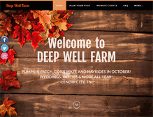 Tablet Screenshot of deepwellfarm.com